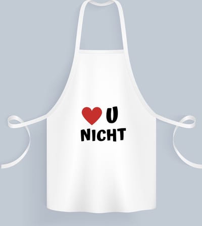 Akyol - love u nicht Keukenschort - Nicht - de liefste nicht - verjaardag - cadeautje voor nicht - nicht artikelen - kado - geschenk - 82 bij 71 cm