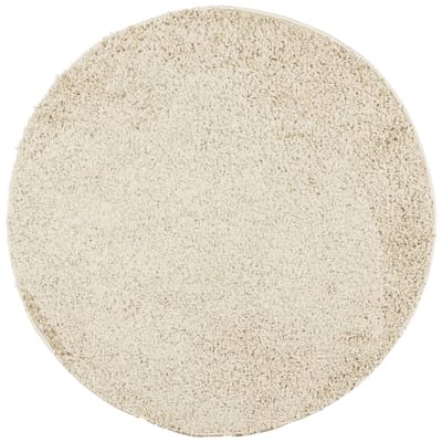 vidaXL - Vloerkleed - PAMPLONA - shaggy - hoogpolig - modern - Ø - 160 - cm - goudkleur