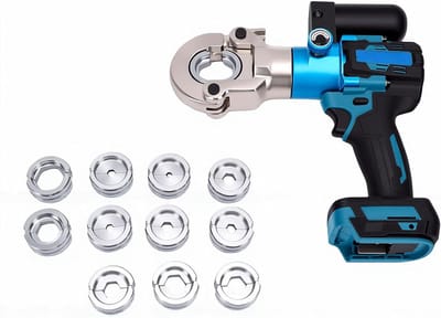 Hydraulische Krimptang - Accu Krimper - Kabelverbindingen Maken - 90KN Perskracht - Tot 300mm² - Zwart