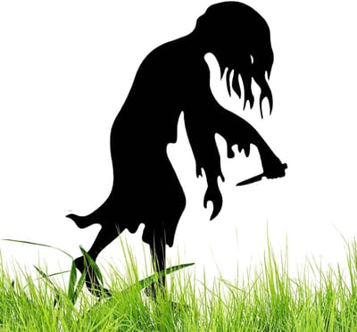 Halloween Tuin Decoratie - Buiten Haken - Griezelige Sfeer Creëren - Robuust Metaal - 34 x 32 cm - Multicolor