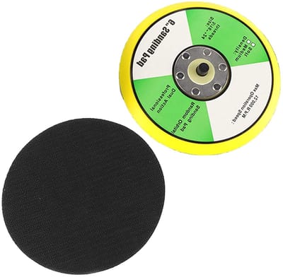 Sanding Disc 150 mm voor elektrisch schuren, polijsten en waxen met M8 schroeven en 6 inch backing discs