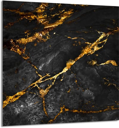 TMK ArtDeko - Serie Marmer - Glazen Snijplank - 60x65 cm - Meerdere Toepassingen