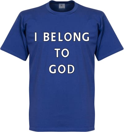 I Belong To God T-Shirt - Blauw - L