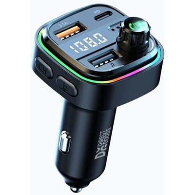 DirectGoods® FM Transmitter Bluetooth – Bluetooth Transmitter - USB-C Snellader - Carkit