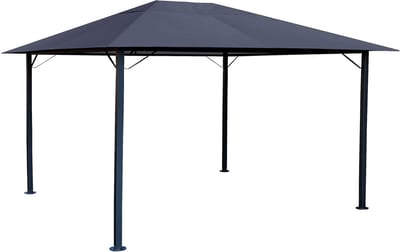 Metalen tuin paviljoen 3x4m antieke partytent grijs