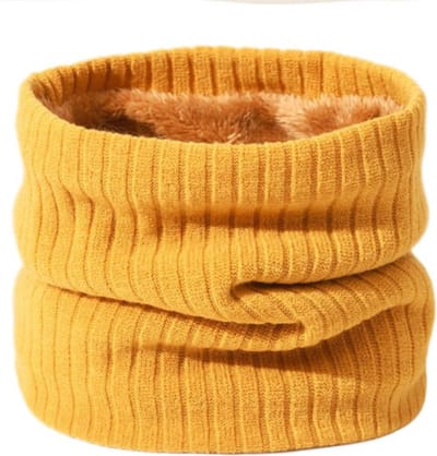 Bovista Nekwarmer - Heren - Dames - Fleece - Motor - Bandana - Masker - Colsjaal - Winter - Sjaal - Gewatteerd - Geel