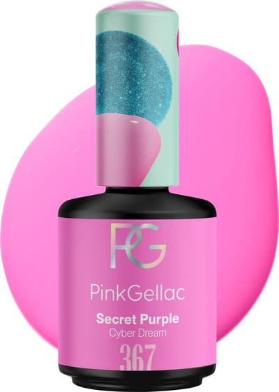 Pink Gellac Gellak - 367 Secret Purple 15ml - Paarse Gel Nagellak Glanzend- Gellac - Gel Nagels Producten