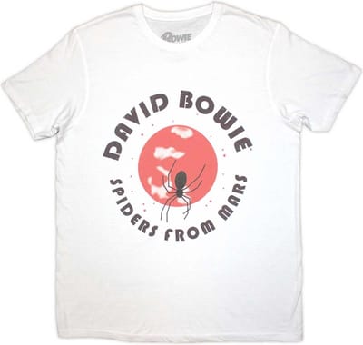 David Bowie - Spiders From Mars Heren T-shirt - S - Wit