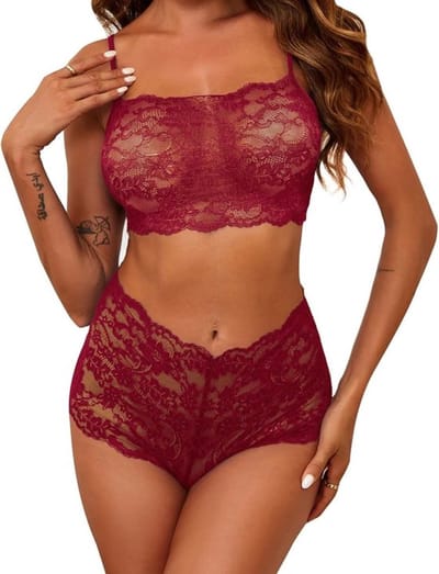 Dameslingerieset sexy - Beha/onderbroek - Doorzichtige netstof - Huidvriendelijk materiaal - Ademend en comfortabel - Handwas aanbevolen - Lingerie