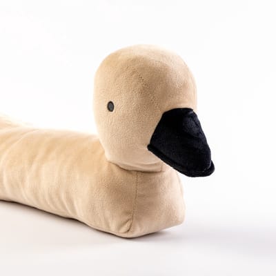 Textino DUCKY - Tochtstopper 90 cm - dierenontwerp - eend - voor kinderkamer - lichtgewicht - 10 cm dik - beige