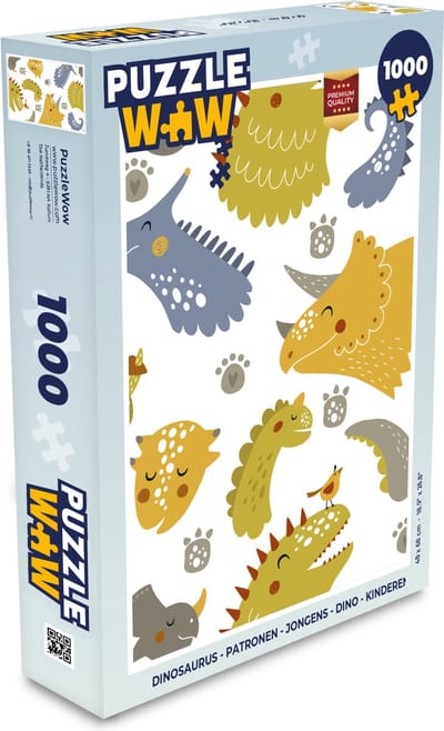 Puzzel Dinosaurus - Patronen - Jongens - Dino - Kinderen - Legpuzzel - Puzzel 1000 stukjes volwassenen