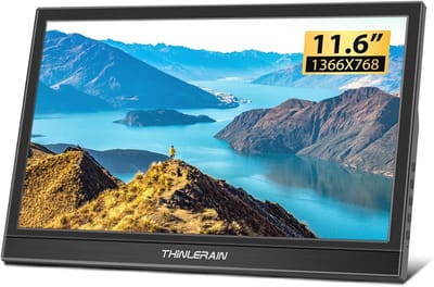 Draagbare 11.6 Inch HDMI-Monitor - 1366 x 768 TN Led-Display voor Raspberry Pi, Laptop en Computer