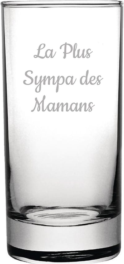 Longdrinkglas gegraveerd - 28,5cl - La Plus Sympa des Mamans