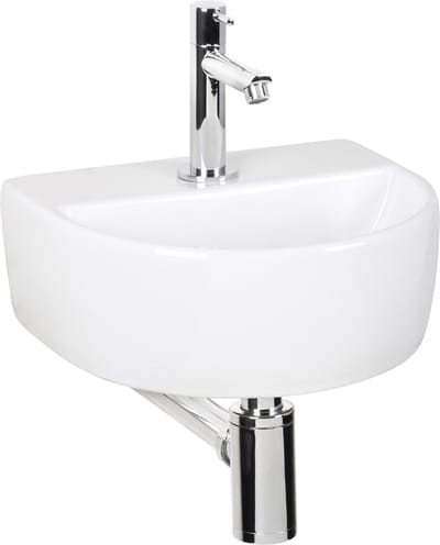 Differnz Demi fonteinset inclusief kraan, wit