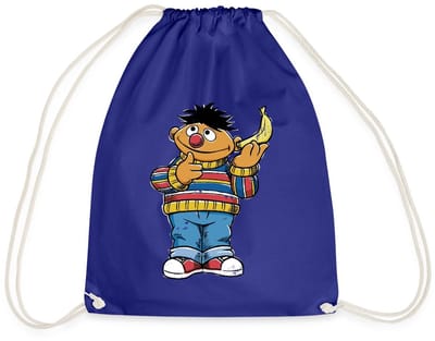 Sesamstraat Ernie Banana Telefoon Gymtas