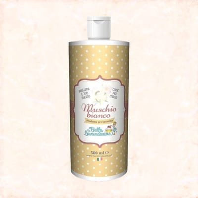 Wasparfum - Muschio Bianco - 500ml - minimaal 100 wasbeurten - Elegante en intense parfum van witte musk - Vleugje sensualiteit en warmte
