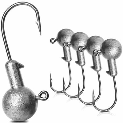 5 stuks/partij Jig Head Vishaak 8g-14g Gewogen Haak Jig Vishaak Zachte Worm Jig Haak voor karpervissen