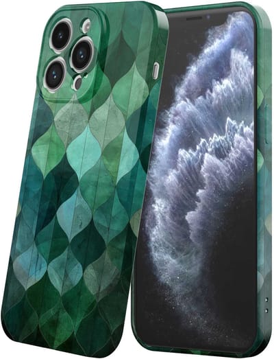 Smartphonica Telefoonhoesje Geschikt voor iPhone 11 Pro met Groene Bladeren Opdruk - Flexibel Softcase TPU - Backcover Case Green Leafs Design geschikt voor iPhone 11 Pro