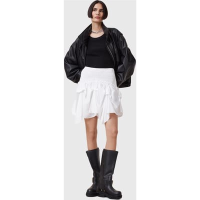 AllSaints Palmer Skirt Chalk White Taglia: 2 | Minigonne Outlet | Donna | Bianco
