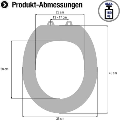 Eenvoudige Toiletbril - Hoogwaardige Houten Kern - Comfortabel Zitgevoel - Effen Design Geschikt voor Elke Badkamer