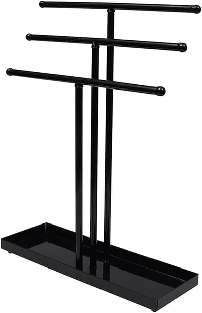 Sieradenhouder - Organizer Stand - Sieraden Tonen - 3 Tiers - 30.5 cm Hoog - Zwart