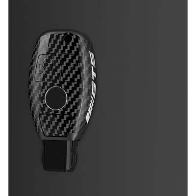 Nouveau Porte-clé de Voiture Coque Coquille Fob Pour Mercedes Benz Classe A C E S W204 W205 W212 W213 W176 Glc Cla Amg W177 Accessoires Auto black
