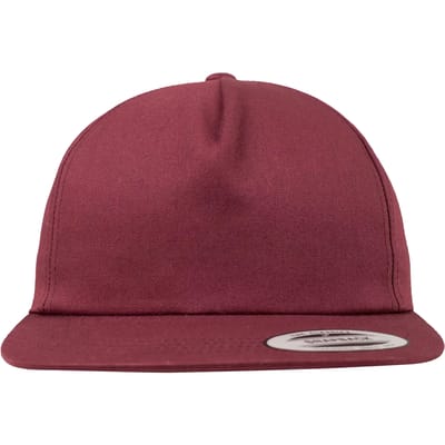 Flexfit - Unstructured 5-Panel Snapback maroon one size Snapback Pet - Rood