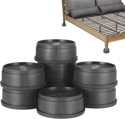 Meubelverhogers - Bed Lifters - Meubels Verhogen - Stapelbaar Ontwerp - 8 Stuks - Zwart