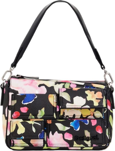 Desigual Handtas Schoudertas Pocket Print Phuket Mini Hand Bag Tutti Fruti Veelkleurig