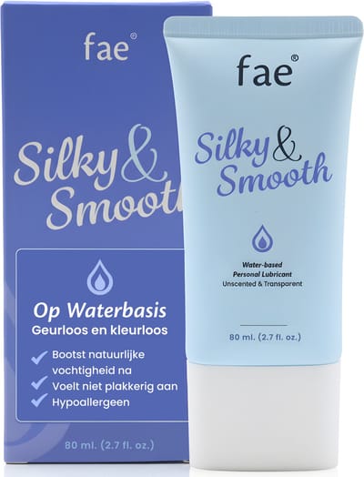 Fae Glijmiddel Waterbasis - Lubricant 80ml - Veilig voor Condooms & Sex Speeltjes - Lube - zonder Geur en Smaak