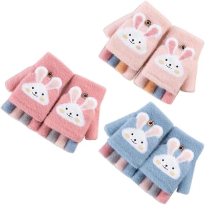 Halfvinger Handschoenen voor Kinderen - Warm en Comfortabel voor Jongens en Meisjes van 4-10 Jaar, Ideaal voor Winteractiviteiten en Buitenspelen