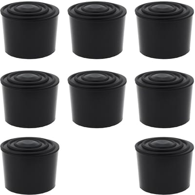 Dailygoods- Laddervoet Rubber - 8 Stuks - Antislip - Hoogwaardige Elasticiteit - Geschikt voor 30mm Cirkelladder - Bescherming tegen Krassen - Ladderdop