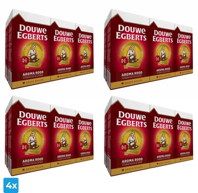 4x Douwe Egberts Aroma Rood Grove Maling (6x 500gr)