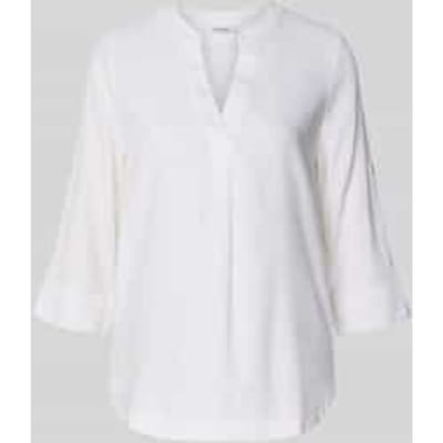 relaxed fit tuniek van mix van linnen en viscose