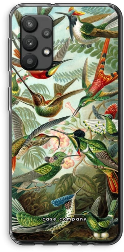Case Company® - Hoesje geschikt voor Samsung Galaxy A32 4G hoesje - Haeckel Trochilidae - Soft Cover Telefoonhoesje - Bescherming aan alle Kanten en Schermrand