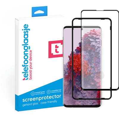 Samsung Galaxy S20 Plus screenprotector gehard glas Case Friendly