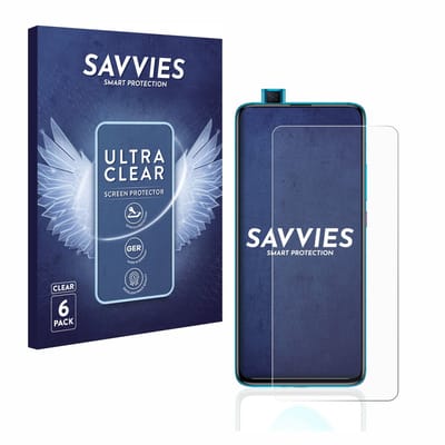 Savvies - Screenprotector voor Xiaomi Poco F2 Pro - Folie Beschermfolie transparant 6 Stuks