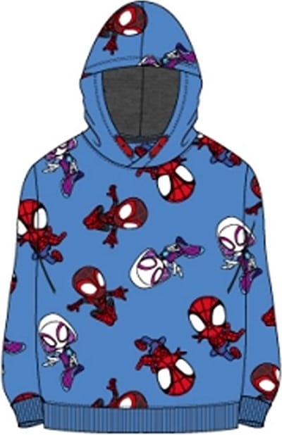 Disney junior Spidey amazing friends Blauw Sweater Gerecycled Katoen Maat 86