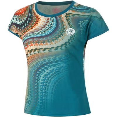 BIDI BADU Komodo T-shirt Meisjes-Petrolblauw