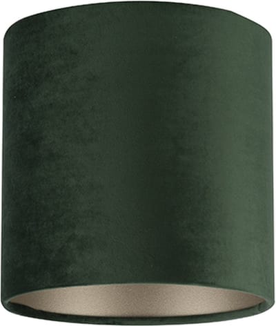 Uniqq Lampenkap velours donker groen Ø 18 cm - 15 cm hoog