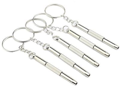 LISM-Mini-schroevendraaierset, geschikt voor het repareren van brillen, draagbare brillen en horloges. 5-delige set, handig handgereedschap.