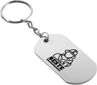 Akyol - brandweerman sleutelhanger - Brandweer - brandweer mensen - brandweerkazerne - 54 x 29mm