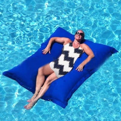 Zitzak Stoel - Zitkussen Kussen - Ontspannen Buiten - Waterdicht Polyester - 180x140 cm - Blauw