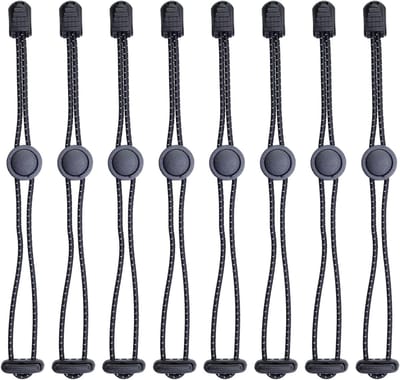 Wandelstok Houders - Bevestigingsclips - Outdoor Activiteiten - Reflecterende Lus - 195 mm Lengte - Zwart