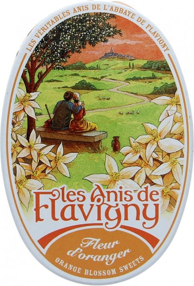 Les Anis de Flavigny snoepjes - veganistisch met sinaasappelbloesem aroma - 50 g