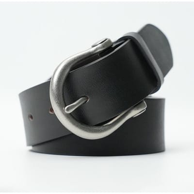 Koeienhuid Riem Heren Echte Lederen Gesp Riem Heren Casual Veelzijdige Jeans Riem Eenvoudige Middenleeftijd en Jonge Retro Broek Riem 130cm