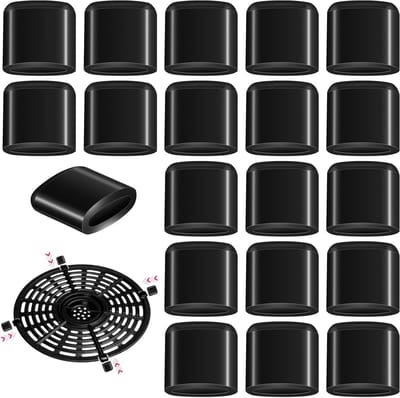 20 Stuks Siliconen Vervangonderdelen voor Airfryer, Antislip Rubber Bumpers en Beschermhoezen voor Krassen, Handige Accessoires voor Keuken en Bakken