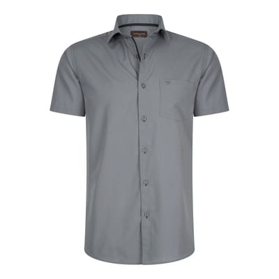 Cappuccino Italia - Heren Overhemden Palermo - Grijs - Maat 3XL