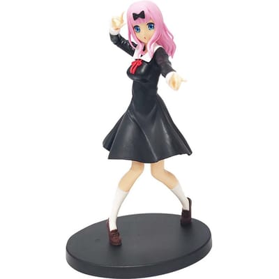 Vendu Figurine Anime 18cm Love is War Fujiwara Chika Shinomiya Kaguya Fille Kawaii Figurine d'Action Modèle de Collection Poupée Jouet Cadeau black