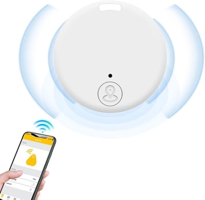 Draagbare GPS Tracker - Anti-verlies apparaat - Objecten Lokaliseren - Bidirectioneel alarm - Diameter 3.8cm - Zwart
